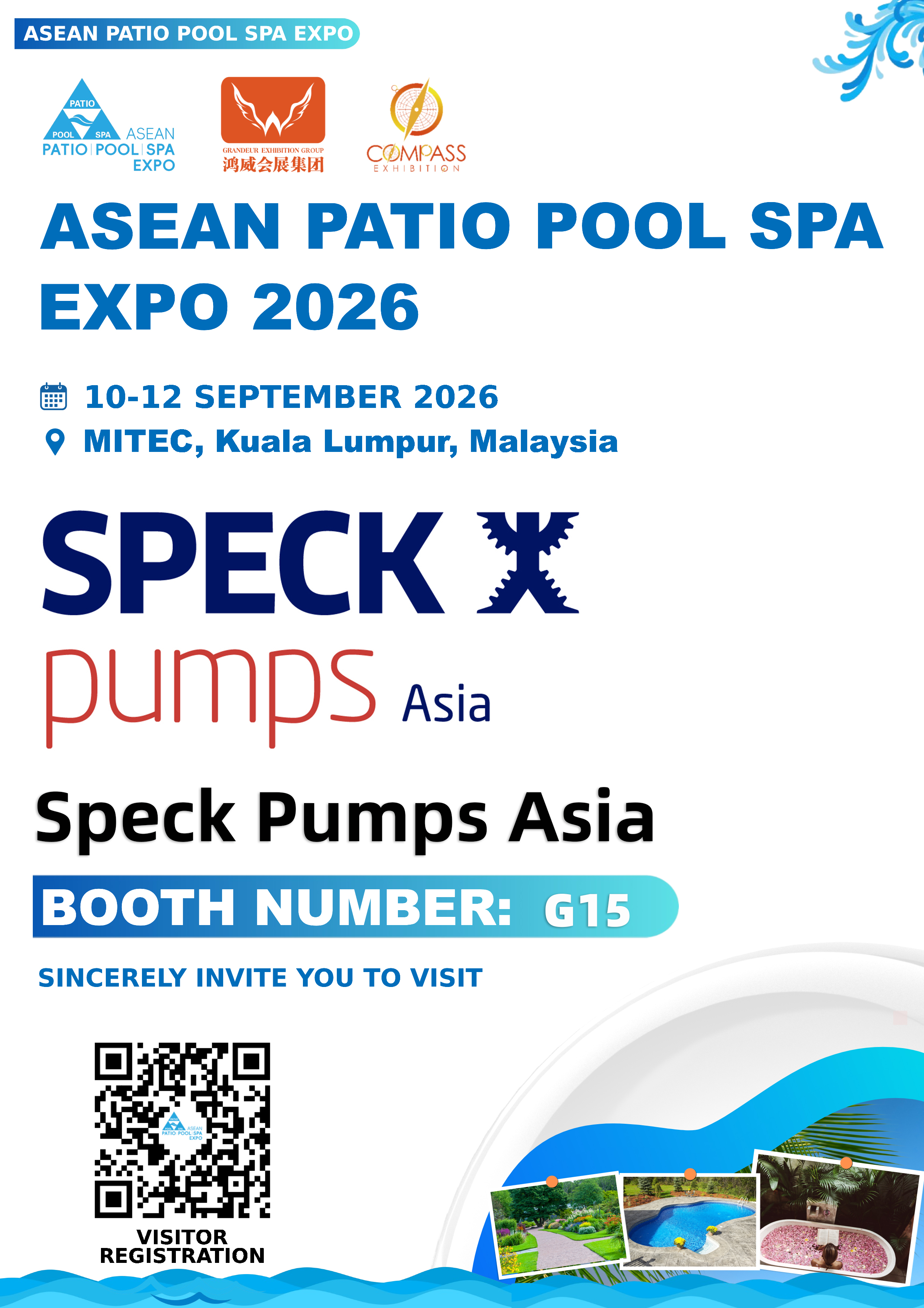  Visit Speck Pumps Asia at Booth G15 – ASEAN Patio Pool Spa Expo 2026